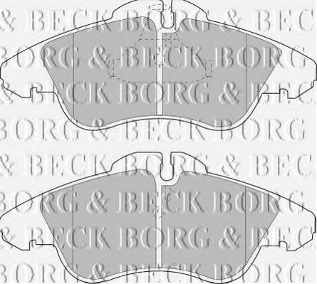 BORG & BECK BBP1588 Тормозные колодки BORG & BECK для MERCEDES-BENZ