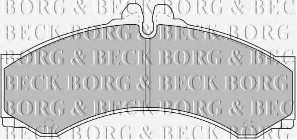 BORG & BECK BBP1589 Тормозные колодки BORG & BECK для MERCEDES-BENZ
