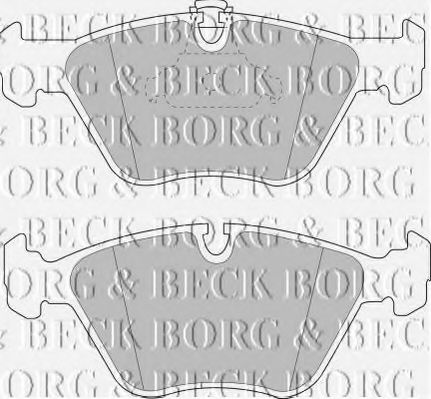 BORG & BECK BBP1590 Тормозные колодки BORG & BECK для BMW
