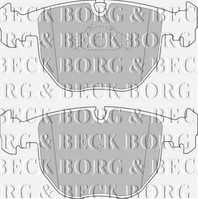 BORG & BECK BBP1595 Тормозные колодки BORG & BECK для BMW