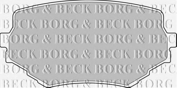 BORG & BECK BBP1597 Тормозные колодки BORG & BECK для SUZUKI