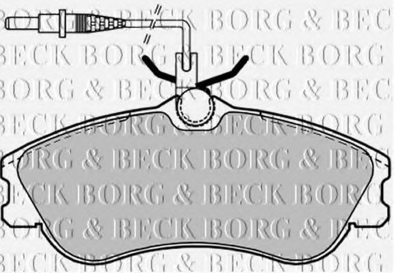 BORG & BECK BBP1601 Тормозные колодки BORG & BECK для PEUGEOT