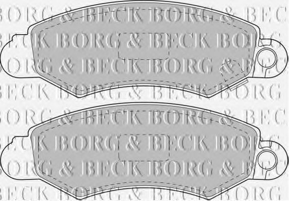 BORG & BECK BBP1606 Тормозные колодки BORG & BECK для SUZUKI