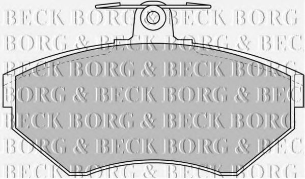 BORG & BECK BBP1607 Тормозные колодки BORG & BECK для AUDI