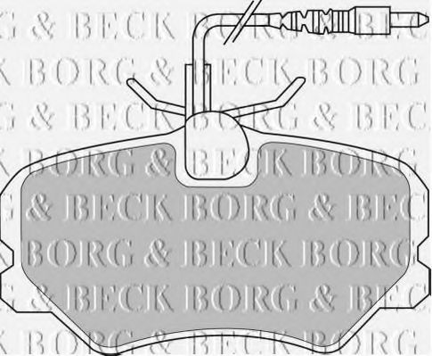 BORG & BECK BBP1608 Тормозные колодки BORG & BECK для PEUGEOT