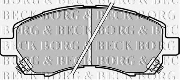 BORG & BECK BBP1609 Тормозные колодки BORG & BECK для SUBARU