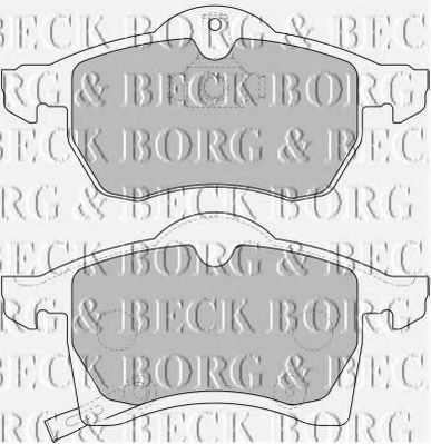 BORG & BECK BBP1612 Тормозные колодки BORG & BECK для OPEL