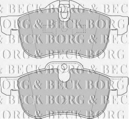 BORG & BECK BBP1614 Тормозные колодки BORG & BECK для ROVER