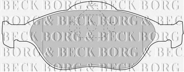 BORG & BECK BBP1615 Тормозные колодки для FORD STREET KA
