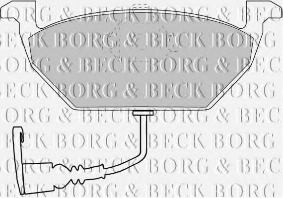 BORG & BECK BBP1617 Тормозные колодки BORG & BECK для VOLKSWAGEN POLO