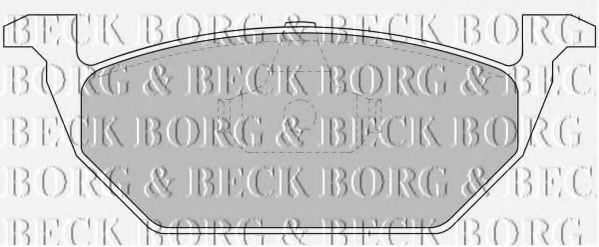 BORG & BECK BBP1618 Тормозные колодки BORG & BECK для SEAT LEON