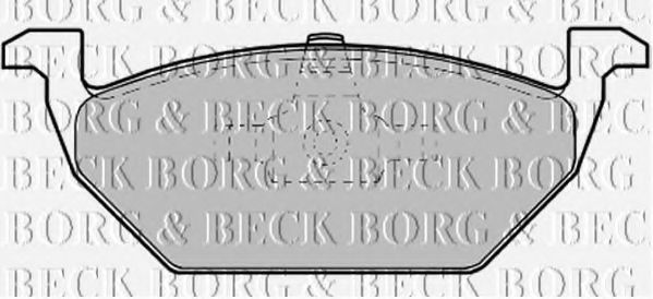 BORG & BECK BBP1619 Тормозные колодки BORG & BECK для AUDI