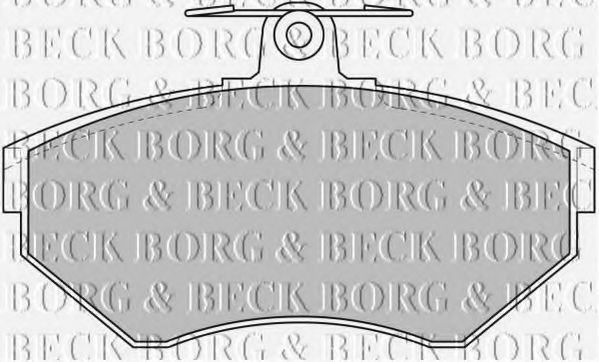 BORG & BECK BBP1620 Тормозные колодки BORG & BECK для SEAT