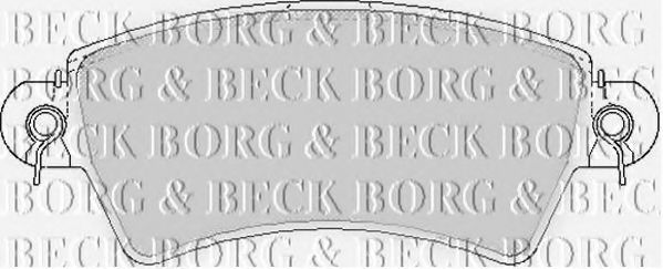 BORG & BECK BBP1621 Тормозные колодки BORG & BECK для PEUGEOT