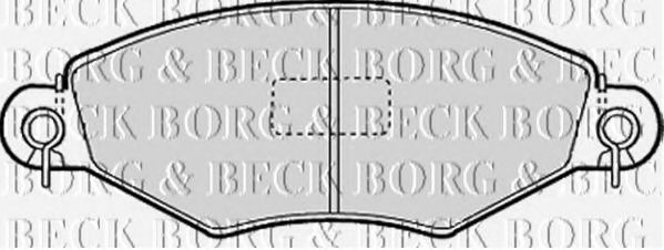 BORG & BECK BBP1623 Тормозные колодки BORG & BECK для PEUGEOT