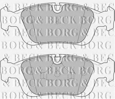 BORG & BECK BBP1627 Тормозные колодки BORG & BECK для BMW