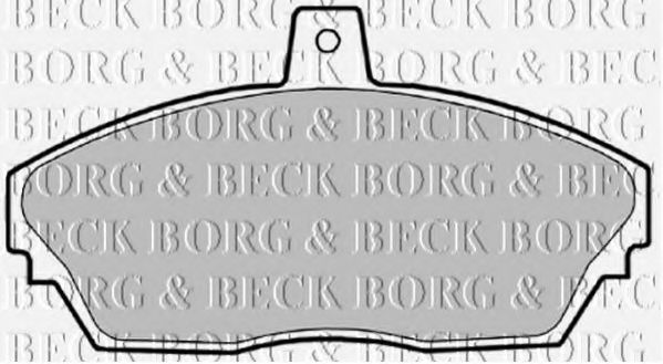 BORG & BECK BBP1629 Тормозные колодки BORG & BECK для TATA