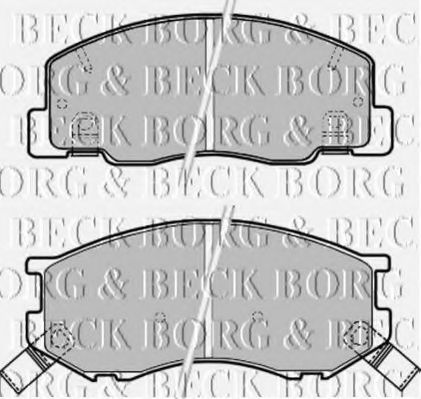 BORG & BECK BBP1630 Тормозные колодки BORG & BECK для TOYOTA