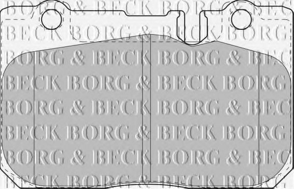 BORG & BECK BBP1631 Тормозные колодки BORG & BECK для LEXUS