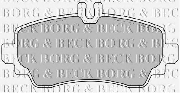 BORG & BECK BBP1634 Тормозные колодки BORG & BECK для MERCEDES-BENZ
