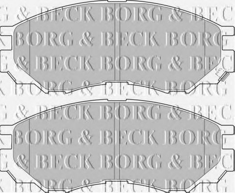 BORG & BECK BBP1637 Тормозные колодки BORG & BECK для MITSUBISHI