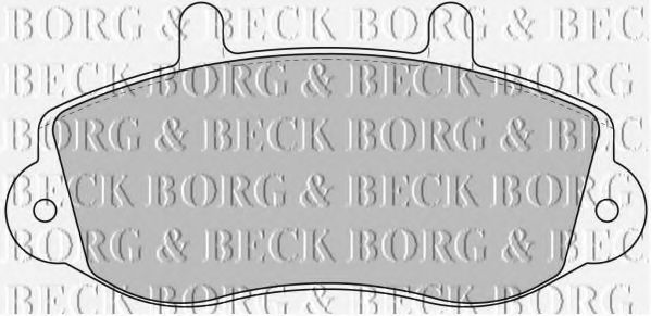 BORG & BECK BBP1638 Тормозные колодки BORG & BECK для RENAULT