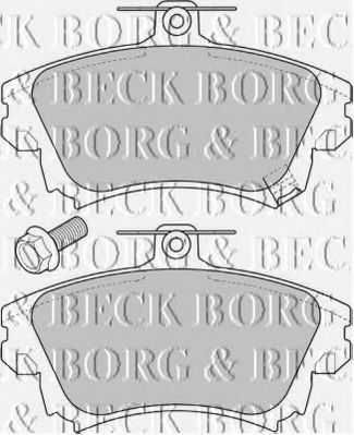 BORG & BECK BBP1639 Тормозные колодки BORG & BECK для MITSUBISHI