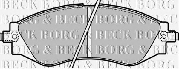 BORG & BECK BBP1642 Тормозные колодки BORG & BECK для DAEWOO