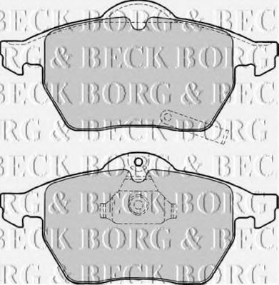 BORG & BECK BBP1643 Тормозные колодки BORG & BECK для SAAB