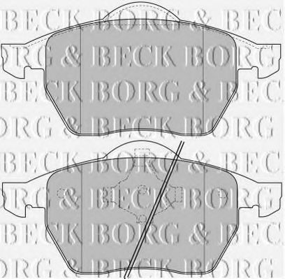 BORG & BECK BBP1645 Тормозные колодки BORG & BECK для SKODA