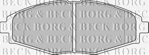 BORG & BECK BBP1649 Тормозные колодки BORG & BECK для DAEWOO