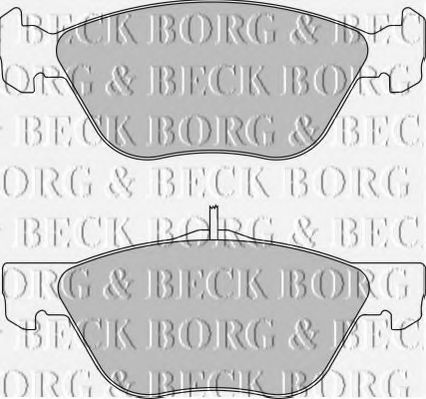 BORG & BECK BBP1654 Тормозные колодки BORG & BECK для LANCIA