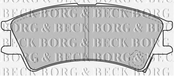 BORG & BECK BBP1659 Тормозные колодки для HYUNDAI AMICA
