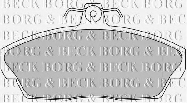 BORG & BECK BBP1662 Тормозные колодки BORG & BECK для LAND ROVER