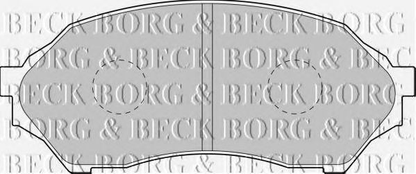 BORG & BECK BBP1663 Тормозные колодки BORG & BECK для MAZDA