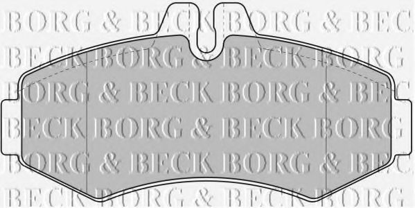 BORG & BECK BBP1664 Тормозные колодки BORG & BECK для MERCEDES-BENZ