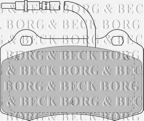 BORG & BECK BBP1674 Тормозные колодки BORG & BECK для PEUGEOT