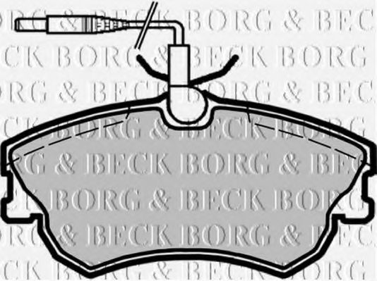 BORG & BECK BBP1675 Тормозные колодки BORG & BECK для RENAULT