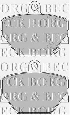 BORG & BECK BBP1679 Тормозные колодки для SMART ROADSTER