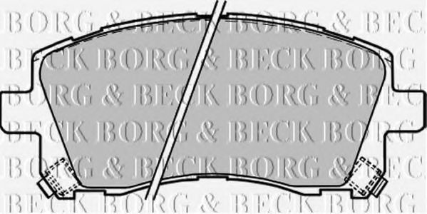 BORG & BECK BBP1680 Тормозные колодки BORG & BECK для SUBARU