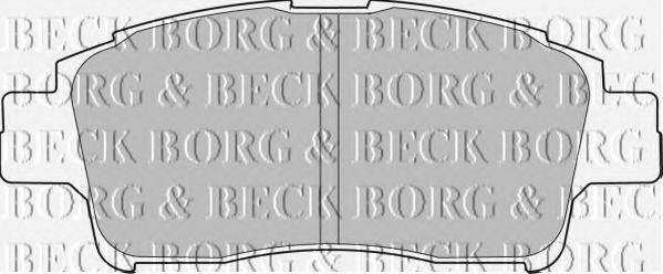 BORG & BECK BBP1681 Тормозные колодки BORG & BECK для TOYOTA