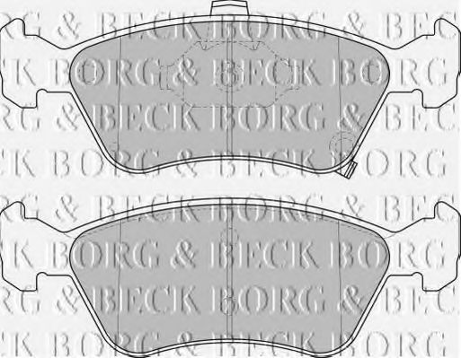 BORG & BECK BBP1684 Тормозные колодки BORG & BECK для TOYOTA