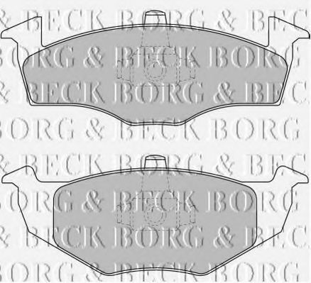 BORG & BECK BBP1691 Тормозные колодки BORG & BECK для VOLKSWAGEN POLO