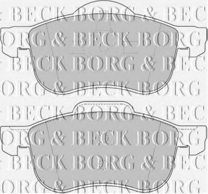 BORG & BECK BBP1695 Тормозные колодки BORG & BECK для VOLVO