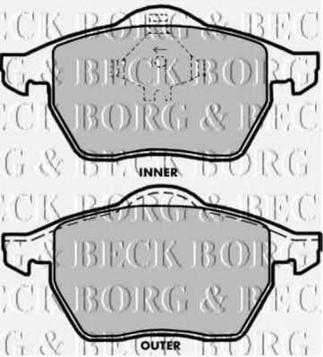 BORG & BECK BBP1696 Тормозные колодки BORG & BECK для VOLVO