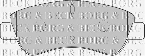 BORG & BECK BBP1703 Тормозные колодки BORG & BECK для PEUGEOT 301