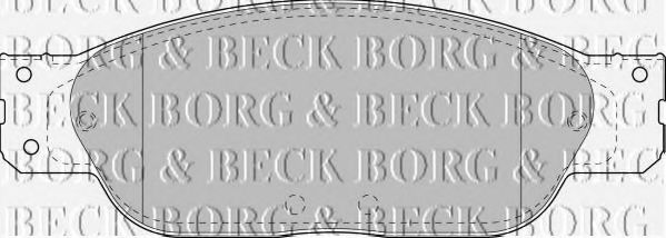 BORG & BECK BBP1704 Тормозные колодки BORG & BECK для JAGUAR