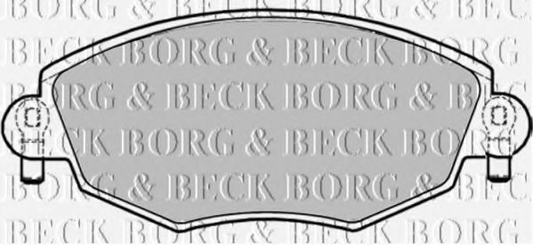 BORG & BECK BBP1706 Тормозные колодки BORG & BECK для JAGUAR