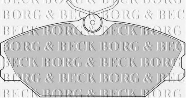 BORG & BECK BBP1708 Тормозные колодки BORG & BECK для RENAULT