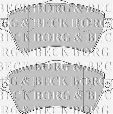 BORG & BECK BBP1711 Тормозные колодки BORG & BECK для LAND ROVER